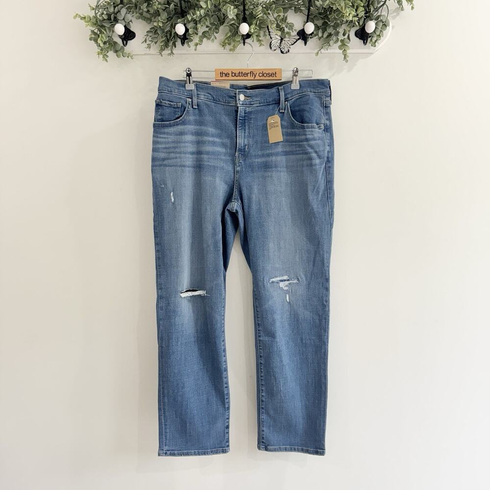 Women’s Plus Size Levi’s 724 High-Rise Slim Straight Hyper Soft Jeans New 16W #S